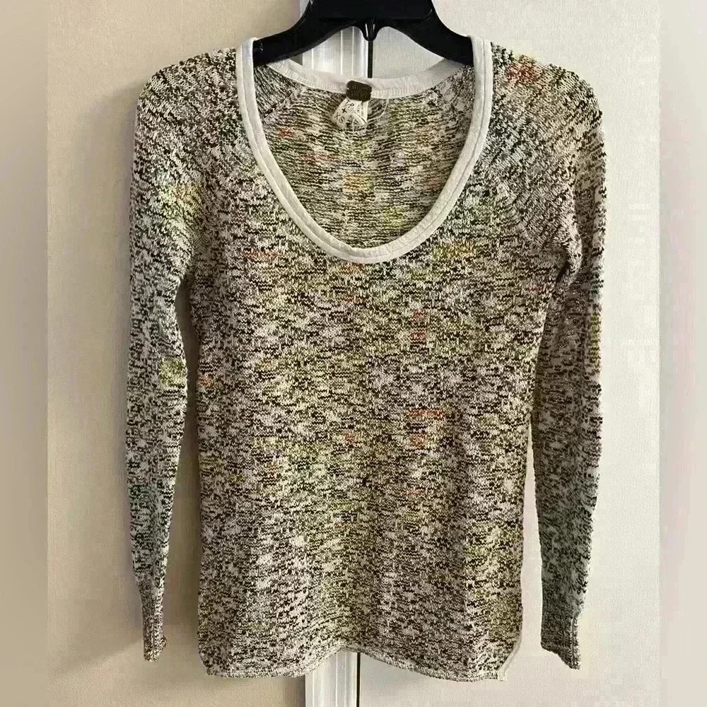 We The Free Multicolor Knit Crewneck Pullover XS Small